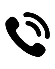 Phone call icon. Phone handset ringing. Vector isolated illustration