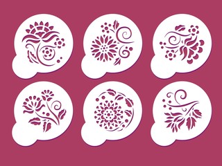 Spring stencil cards