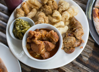 hors d'oeuvres of Northern traditional Thai food - Northern Thai food style