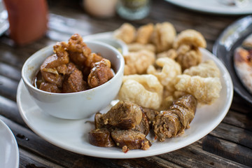 hors d'oeuvres of Northern traditional Thai food - Northern Thai food style