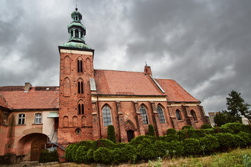 Obraz premium The Gothic church of the Order of the Holy Sepulchre in Gniezno.