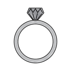 diamond engagement ring icon image vector illustration design 