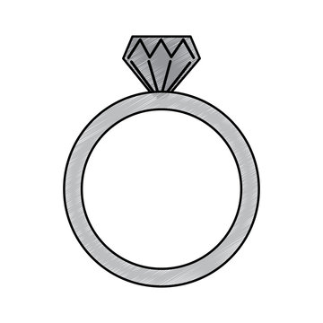 diamond engagement ring icon image vector illustration design 