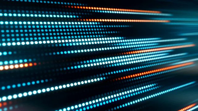 Abstract motion background, blue and orange light streaks.
