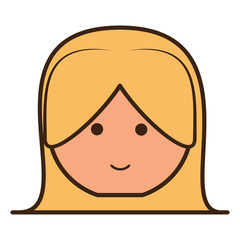cartoon woman icon