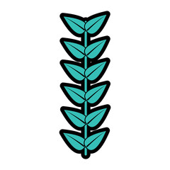 branch leaves stem bloom image vector illustration  