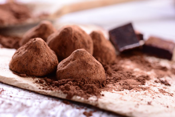 Chocolate candy  - belgian truffles