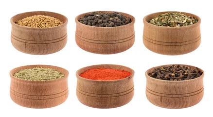 Foto op Canvas Collection of spices © Mny-Jhee