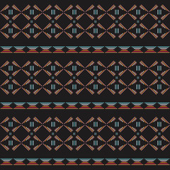 Color tribal seamless  pattern.