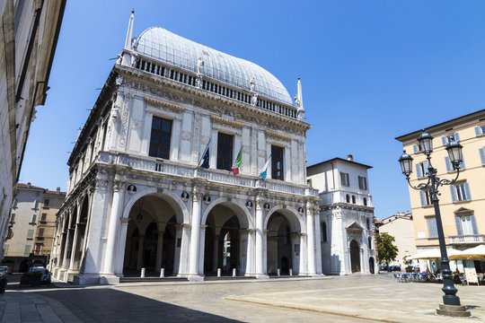 The Palazzo della Loggia, a Renaissance palace in Brescia, Italy, current site of the city council