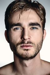 Fototapeta premium face of brutal man