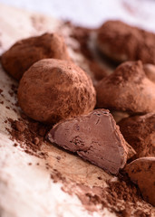 Chocolate candy  - belgian truffles