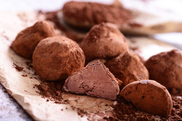 Chocolate candy  - belgian truffles