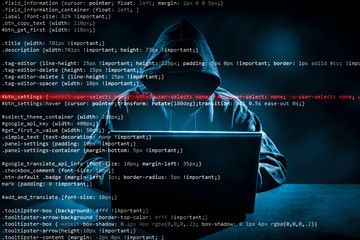 Computer crime concept