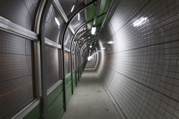 The middle part of a tunnel