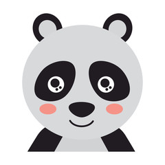 panda cute animal icon image vector illustration design 