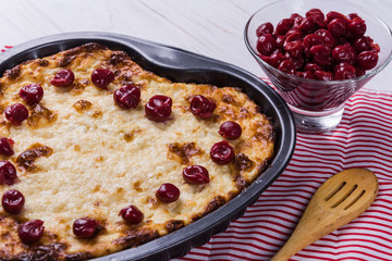 Homemade cottage cheese casserole