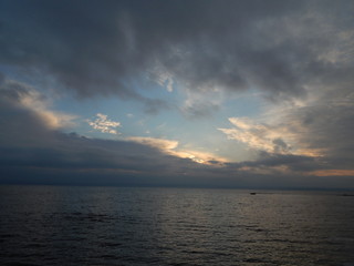 Christmas sky over the Dnieper