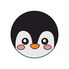 penguin cute animal icon image vector illustration design 