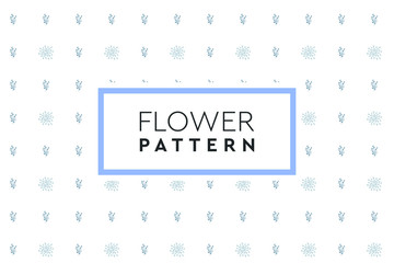 Hand drawn flower pattern. Simple, natural design for background, packaging, texture.