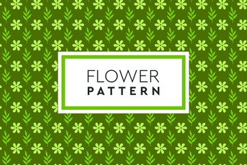 Hand drawn flower pattern. Simple, natural design for background, packaging, texture.