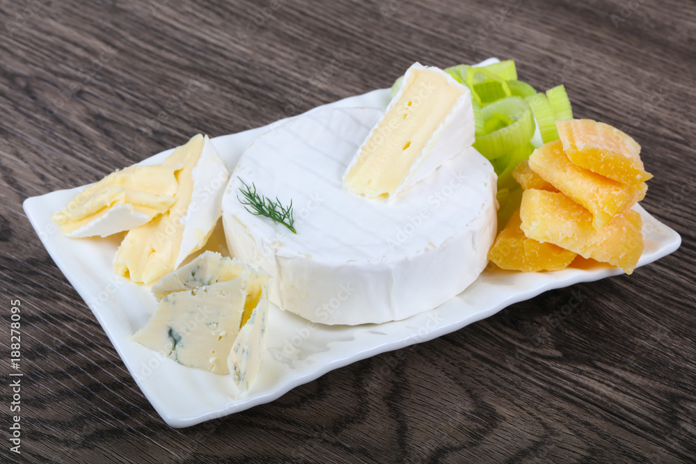 Wall mural cheese platter