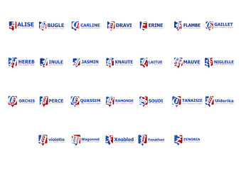 Logo collection, letters Template for your company