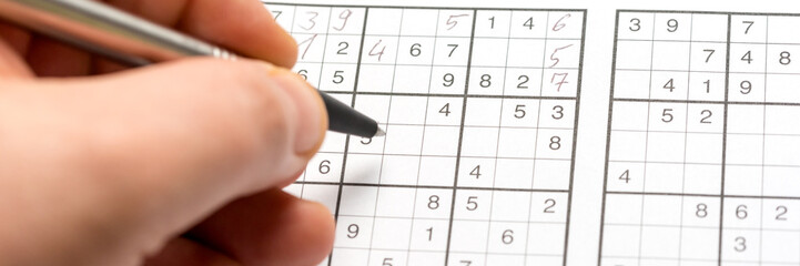 Sudoku ausfüllen - Banner