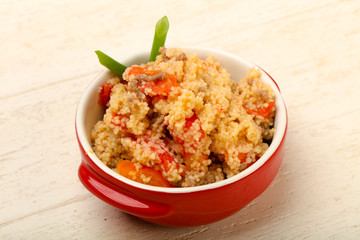 Couscous with meat