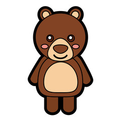 bear cute animal icon image vector illustration design 