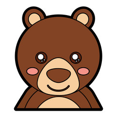 bear cute animal icon image vector illustration design 
