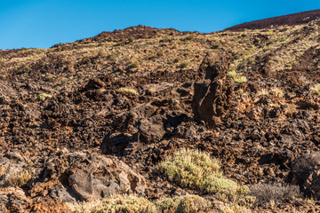 Marslandschaft im Teide Nationalpark auf Teneriffa