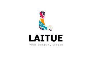 Fototapeta na wymiar letter L logo Template for your company