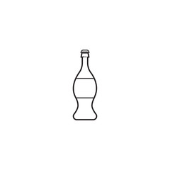 Glass bottle soda in line style