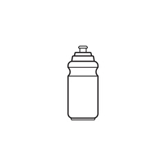 Icon Sports bottle. Sports thermos in line style