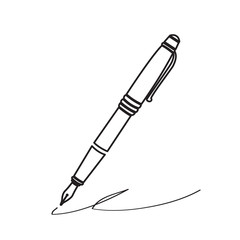 Isolated pen icon