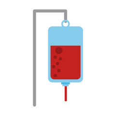 Blood bag symbol icon vector illustration graphic design