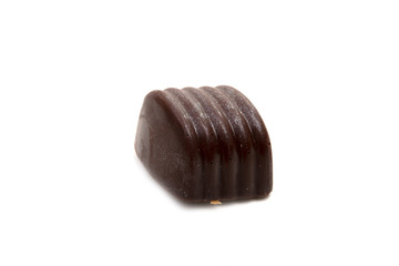 exclusive chocolate sweets isolated on the white