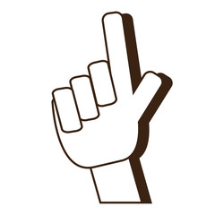 Fototapeta premium human hand icon
