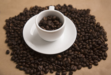 coffee grain background drink hot morning