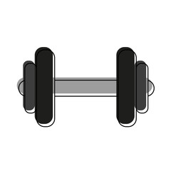 Dumbbell gym weight icon vector illustration graphic design