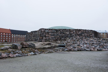 Church in the rock (Temppeliaukion Kirkko Built and Created by Timo and Tuomo Suomalainen in  1969)...