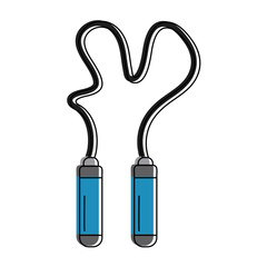 Jump rope isolated icon vector illustration graphic design