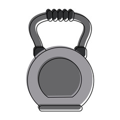 Kettlebell gym weight icon vector illustration graphic design