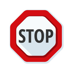 STOP Warning sign illustration