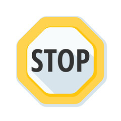 STOP Warning sign illustration