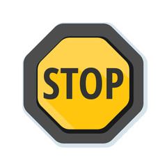 STOP Warning sign illustration