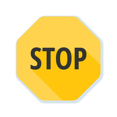 STOP Warning sign illustration