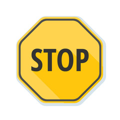 STOP Warning sign illustration