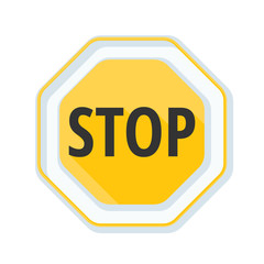 STOP Warning sign illustration